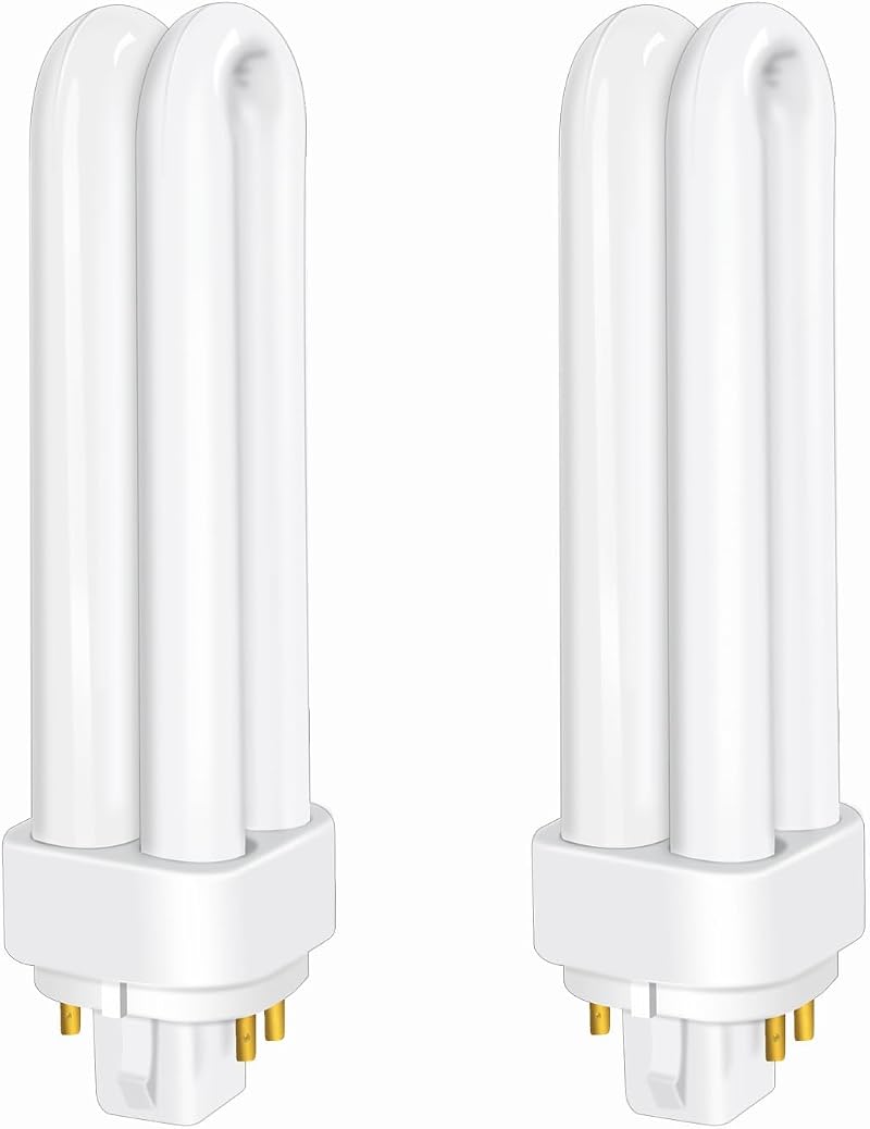 Akynite 13W G24q-1 4-Pin CFL 850LM 4000K 2U Shape AC220-240V 2pcs
