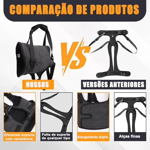 Suporte Auxiliar com Alça, para Cachorros, Respirável e confortável, Tecido macio, para Cachorro Cães Cão Displasia Deficiente, com Dificuldade Para Andar Pernas Traseiras