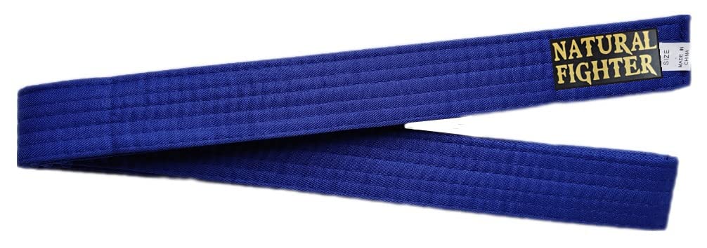MMASPORT The Fight Evolution Karate Judo Aikido Taekwondo Belt for Martial Arts in Basic Cotton (Blue, 240.00)