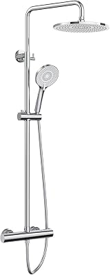 Rainsworth Thermostatic Shower Mixer Chrome 25cm Overhead Rain Shower view 8