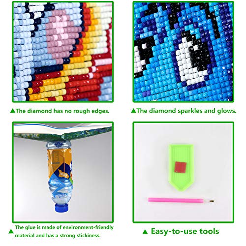 DIY 5D Diamond Painting Kits, Full Drill Square Diamond Pictures Arts Craft for Home Wall Decoration Gift(40x50CM)