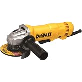 DEWALT Angle Grinder, 4-1/2 in., 11 Amp, 11,000 RPM, Dust Ejection System, Electric Grinder Tool with Abrasive Wheel Included (DWE402W)