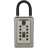 Kidde AccessPoint 001404 KeySafe 3-Key Portable Push Button Key Safe Box, Clay