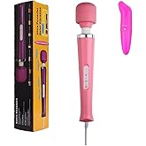 Finever Handheld Tools Power Electric Foot Neck Back Hand Leg Arm Muscle Aches for Women Men Massage Therapy Pain Relief Deep Tissue Toy ((Pink Big Massager and Small Tool)