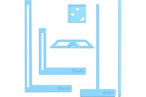 6Pcs Book Binding Tool, Blue Diary DIY Shaped Plastic Template, Calendar Binding Kit Book Spacers for Making Miscellaneous Di