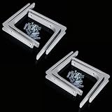 Sayayo Shelf Bracket Corner Brace 150mm x 125mm White 8Pcs EJR150W-8P view 7
