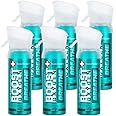 All New 3 Liter Boost Oxygen Supplemental Oxygen to Go | All-Natural Respiratory Support for Health, Wellness, Performance, Recovery and Altitude (Menthol-Eucalyptus, 6 Pack)