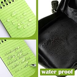 Eaasty 5 Pcs Waterproof Notebook Tactical 3 x 5