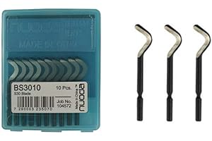 eoocvt 10pcs BS3010 S30 Blade Deburrer M2 HSS Blades Tool Saws Metal Deburred Tool Deburr Cutters Trimming Scrapers
