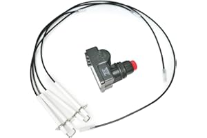 4 Outlet Grill Igniter Kit for 36" Grill Replacement Igniter (Black)