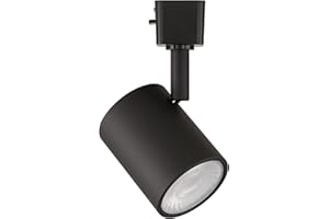 WAC Lighting Charge 8010 LED Adjustable Track Head 5-CCT Selectable 9W 865 Lumens Fully Dimmable in Black for L-Style 2 Wire Track