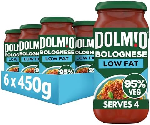 Dolmio Bolognese Original Low Fat Pasta Sauce Jar, Bulk Multipack 6 x 450g