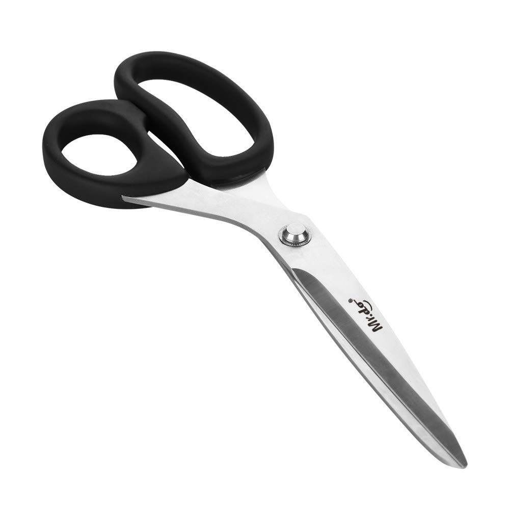 Mr.do Fabric Scissors Textile with Ultra Sharp Blades and Comfort Grip Handles for Cutting Clothes Leather Paper Heavy Duty All-Purpose for Sewing Arts Crafts Home and Office, Stainless Steel 10 Inch