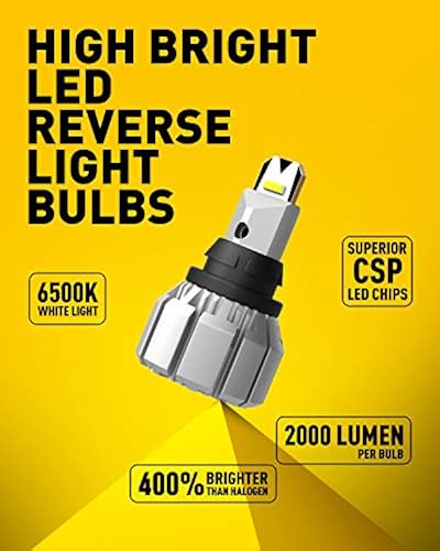 LED Lights For Toyota Tacoma AUXITO T15 921 912 LED Reverse Backup Light 4000LM White For Toyota Honda CSP E Light Bulbs & LEDs For Honda Accord - Foto 5