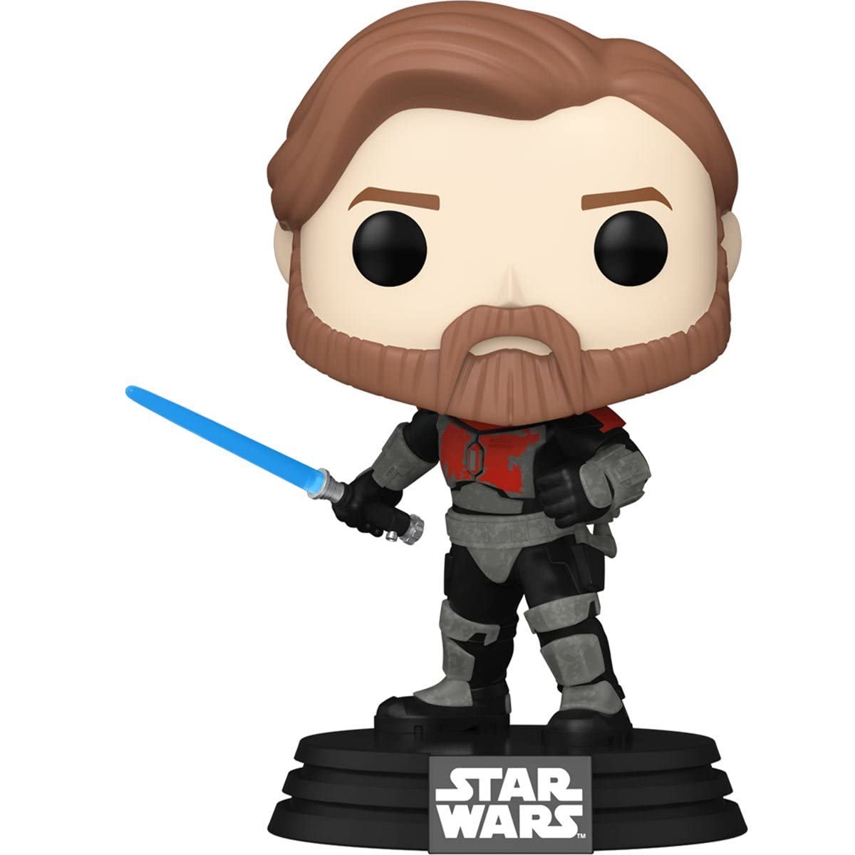 Funko Star Wars: The Clone Wars OBI-Wan Kenobi Mandalorian Armor Pop! Vinyl Figure #599 - Entertainment Earth Exclusive, Blue
