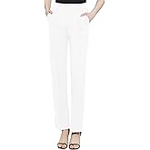 Urban CoCo Women's Yoga Dress Pants Stretchy Casual Slacks Straight Leg Work Pants with Pockets