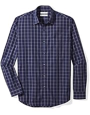 Amazon Essentials Men's Long-Sleeve Regular-fit Casual Poplin Shirt