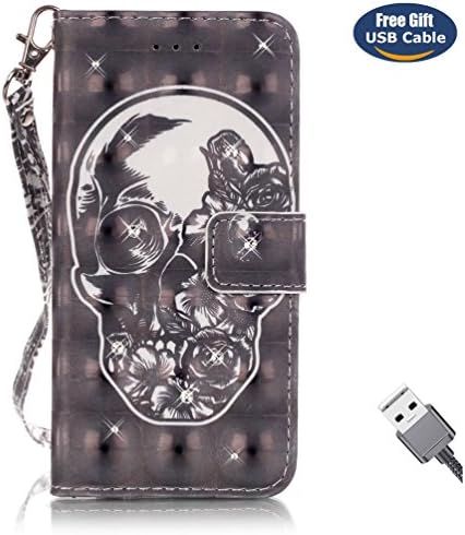 Aireratze iPod Touch 6 case,Touch 5 cover, PU Leather Case Crystal Glitter Bright Colour 3D Surface case (Hand Strap)[Diamond] [Magnetic Closure] Wallet Case for iPod Touch 6/Touch 5(Black White)