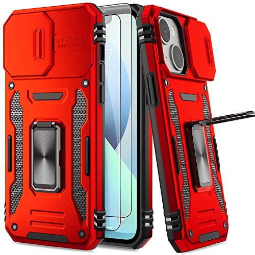 AUPAI for iPhone 13 Case with Slide Camera Cover and Screen - Main Image