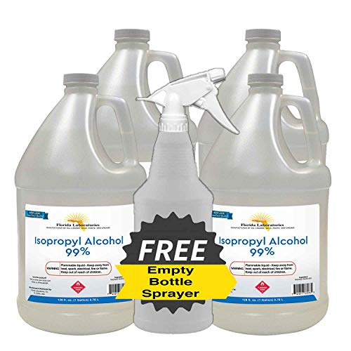 51C 0TvkMXL Isopropyl Alcohol Grade 99% Anhydrous - 4 Gallon - Empty Bottle Sprayer Included