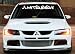 Mitsubishi Grafitti Windshield 38"x10" Decal Sticker Car Truck Bumper Lancer Evolution Outlander Aufkleber car decal truck 4x4 jdm