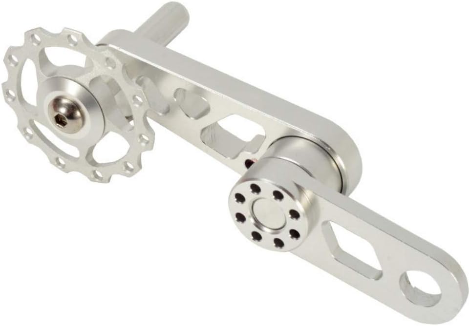 Coherny Single Speed Bike Chain Tensioner Lightweight Aluminum Alloy Bicycle Replacement Accessories (Silver)