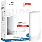 ARRIS Surfboard S33 DOCSIS 3.1 Multi-Gig Cable Modem | Up to 2.5 Gbps | One 2.5 GbE + one 1 GbE port; ideal for Xfinity, Cox, Spectrum gigabit plans; modem only, Wi-Fi router required.
