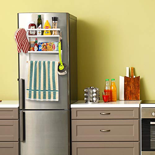 Refrigerator Spice Storage Shelf Fridge Spice Rack, 3Tier