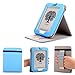 Barnes & Noble NOOK GlowLight Plus eReader Case - Mulbess Leather Case Cover with Kickstand and Elastic Hand Strap for NOOK GlowLight Plus Color Blue