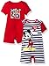 Disney Baby Mickey Mouse 2 Pack Rompers, Multi/Red, 6/9 Months