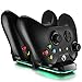 ICESPRING Xbox One (S) Xbox One X Dual Charging Dock Charger Station with 2 Rechargeable 600 mAh Batteries and USB Cable For Xbox One Wireless Controller