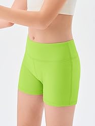 Haloumoning Girls Athletic Shorts Kids High Waisted
