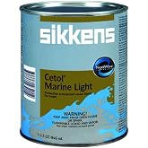 Sikkens 899701 Interlux IVA290/QT Cetol Marine Light - Quart,1 Pack | Satin finish, light amber color, clear translucent protectant coating for interior and exterior woods