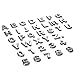 Auto Dynasty Metal Emblem Decal Logo Trim Badge Text Silver Number 1 - Not a Set