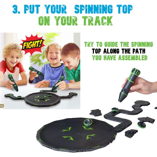SPIRONIUM Toy Figures Spinning Top Board Game Competitive Battle Top