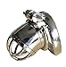 BDSM Stainless Steel Male Chastity Device Chastity cage Small with Anti-Off Rings Cock cage Penis Lock cb6000s (Ring 5.0cm)