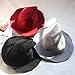 DELAISUS Witch Hat Sheep Wool Christmas Halloween Foldable Costume Ball Sun Cap for Winter Black