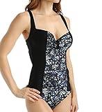 Panache Womens Annalise Ruched Printed Swim Top Separates