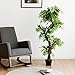 Goplus Fake Tree Artificial Sargent Gloryvine Plants in Nursery Pot Decorative Trees for Home, Office, Lobby (5ft Sargent gloryvine)