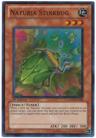 Yu-Gi-Oh! - Naturia Stinkbug (HA04-EN048) - Hidden Arsenal 4: Trishulas Triumph - 1st Edition - Super Rare