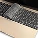 Kuzy Compatible with MacBook Pro 13 inch Keyboard Cover A1708 No TouchBar and MacBook 12 inch Keyboard Cover A1534 Silicone Skin, Clear