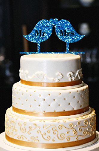 Click Here to See More Images Mr & Mrs Wedding Cake Topper, Birds Wedding Cake Topper, Gold Wedding Cake Topper, Wedding Cake Topper, Gold Glitter Wedding Cake Topper (12