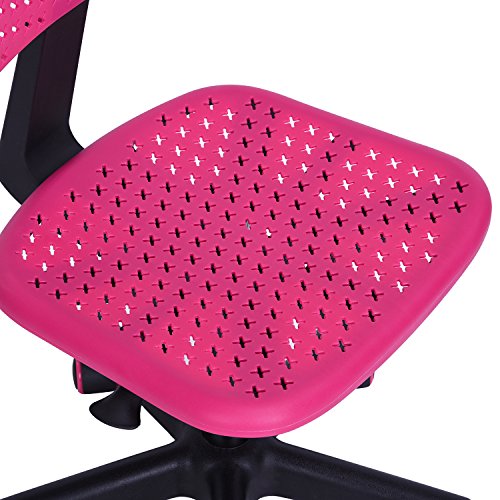 FurnitureR-bambini-sedia-a-schienale-basso-regolabile-computer-sedile-girevole-design-ufficio-Task-Chair-Armless-sedia-studio-per-bambini-Pink