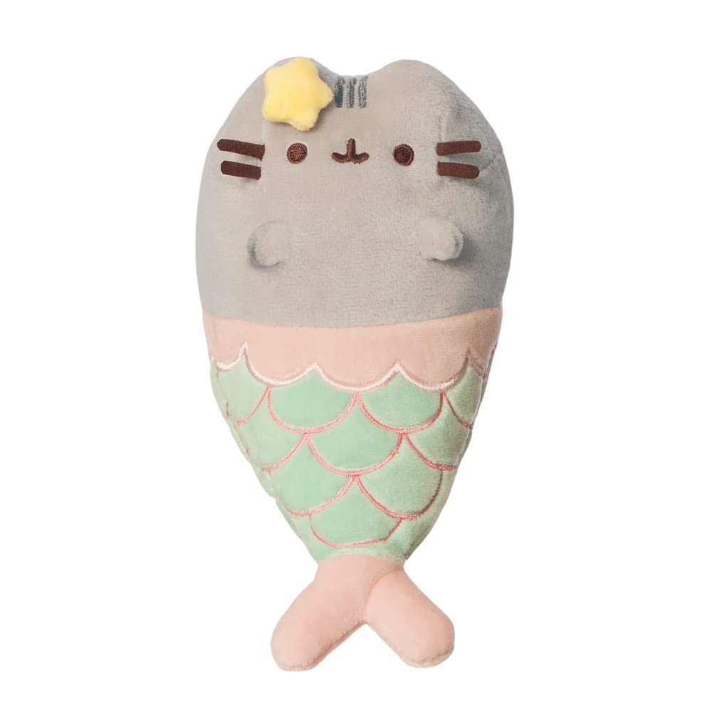 AURORA Cat, 61517, Mermaid Pusheen, Eco-friendly soft toy, Pink & Aqua, Small