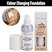 TLM Colour Changing Foundation, Flawless Colour Changing Foundation Makeup Base Nude Face Moisturizing Liquid Cover Concealer for All Skin Types, SPF15, 1 Fl Oz