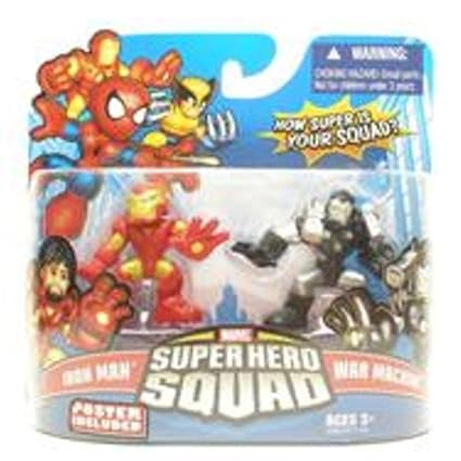 Marvel Superhero Squad Series 16 Iron Man War Machine Action Figure 2 Pack