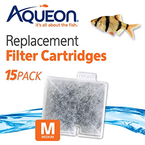Aqueon Aquarium Fish Tank Replacement Filter Cartridges Medium 15