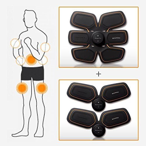 SIX-Pack ABS and Twin Body Fit Training Gare Training abs and arms Fit Get You Ripped Electric Muscles get 3 Gel Sheet for Free by (Japan Version Full Pack)