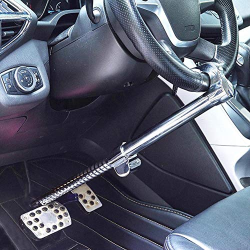 Fovolat Reliable Car Steering Wheel Lock Anti-Theft Clutch Lock Retractable Brake Lock for Car Safety