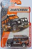 Matchbox 2017 MBX Heroic Rescue Land Rover Defender 110 84/125, Black